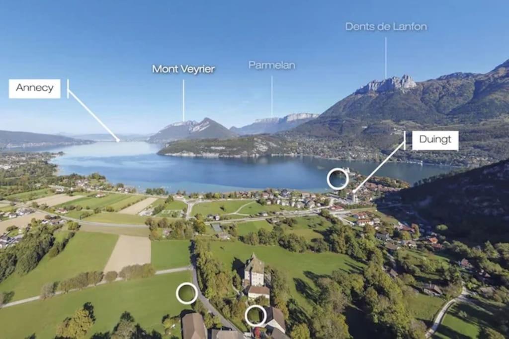 Duplex A 120 M Du Lac D'Annecy Duingt Eksteriør bilde